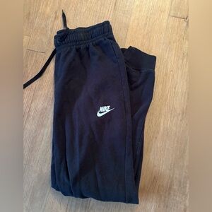 Nike women’s  Black Sweatpants with White Logo
